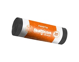 Мешки для мусора 20 л, черные, в рулоне 25 шт., ПНД, 6 мкм, 420х450 мм, SIBIRSKAYA, 101-001 S в Санкт-Петербурге