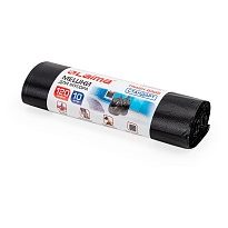 Мешки для мусора 120 л, черные, в рулоне 10 шт., ПНД, 14 мкм, 1100х700 мм, LAIMA, 601385 в Санкт-Петербурге