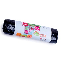 Мешки для мусора 60 л, черные, в рулоне 20 шт., ПНД, 7 мкм, 700х600 мм, Концепция Быта ЭкоДом, 601349 в Санкт-Петербурге
