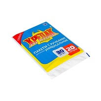 Мешки для мусора 20 л, с ручками, черные, в пачке 20 шт., ПНД, 10 мкм, 550х440 мм, Крепак, 4607075710023 в Санкт-Петербурге